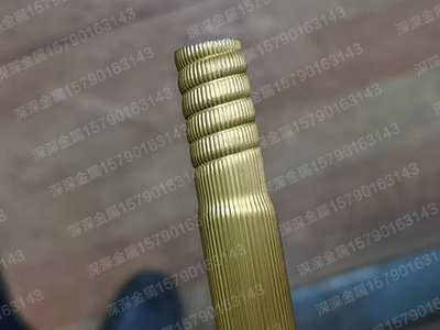 19mm铝合金装饰圆管缩口螺纹