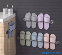 免打孔不锈钢拖鞋架